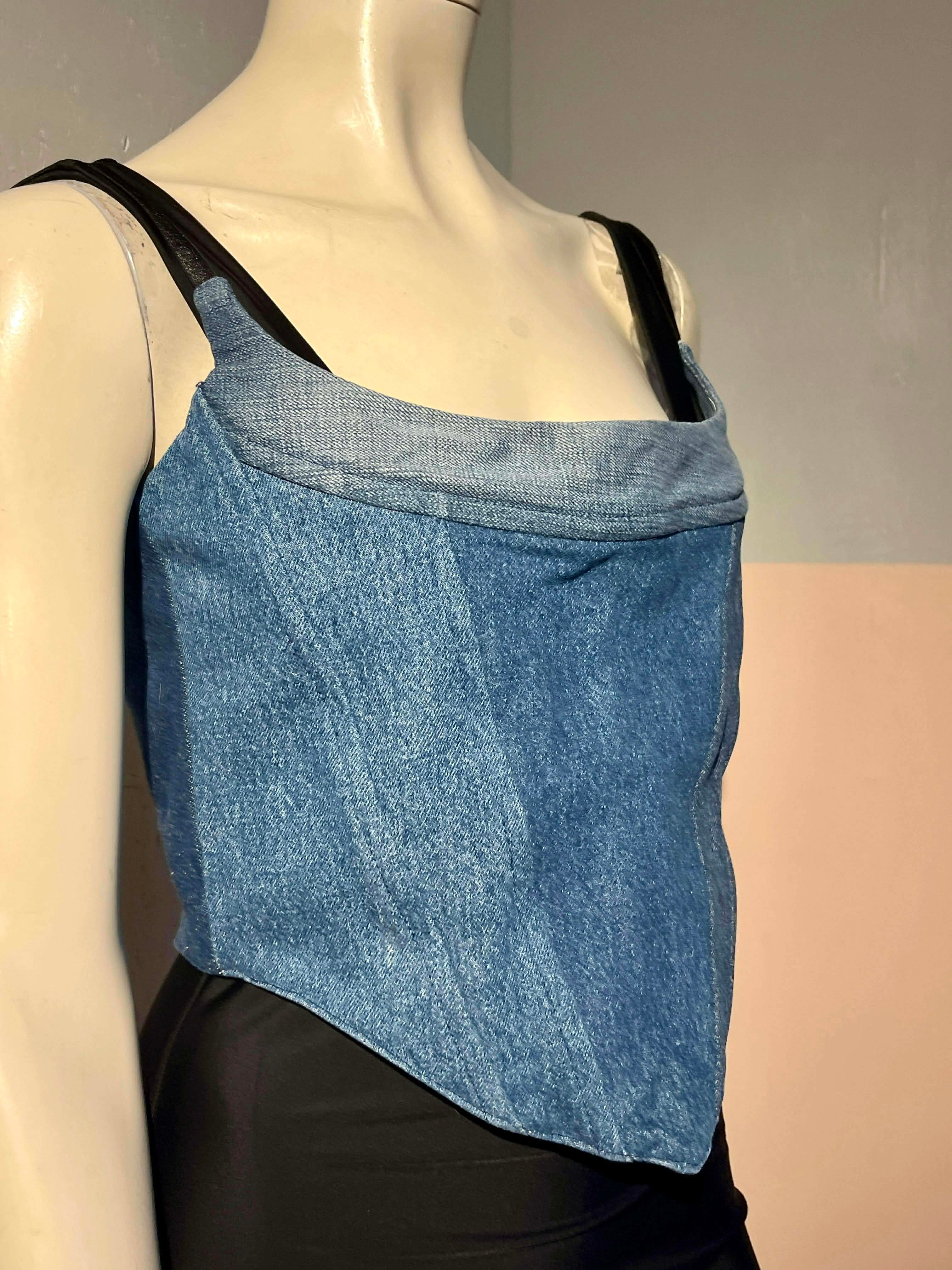 Denim Hearts  - Corsagetop - Size: L