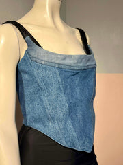 Denim Hearts  - Corsagetop - Size: L