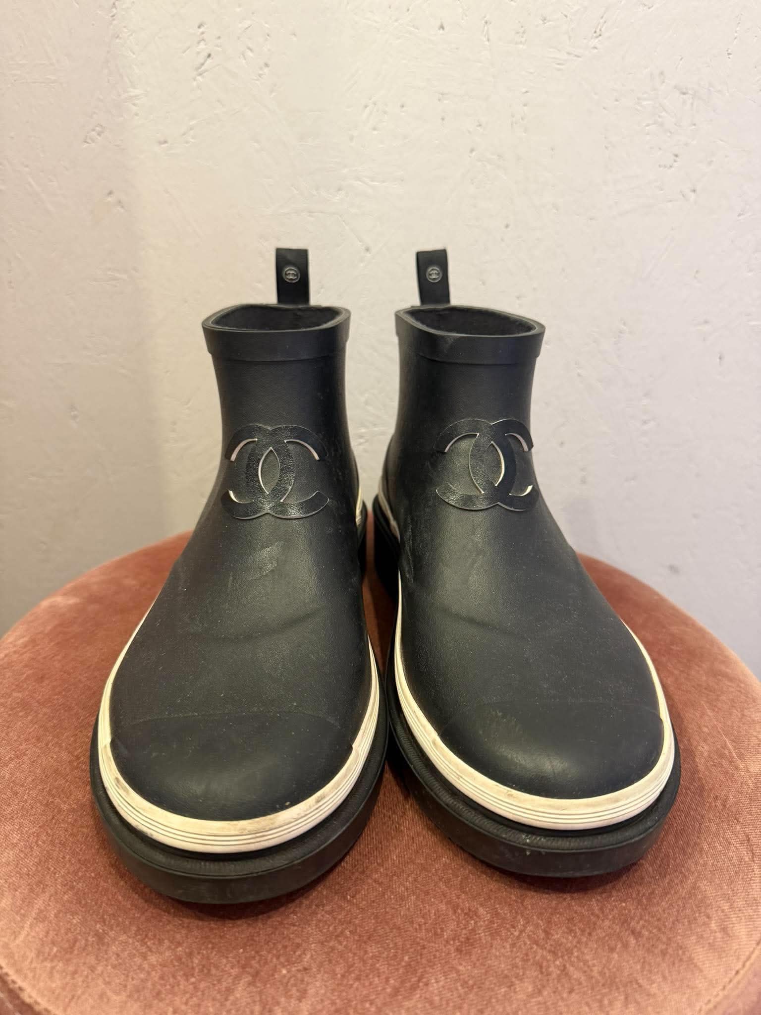 Chanel - Gummistøvler - Size: 38