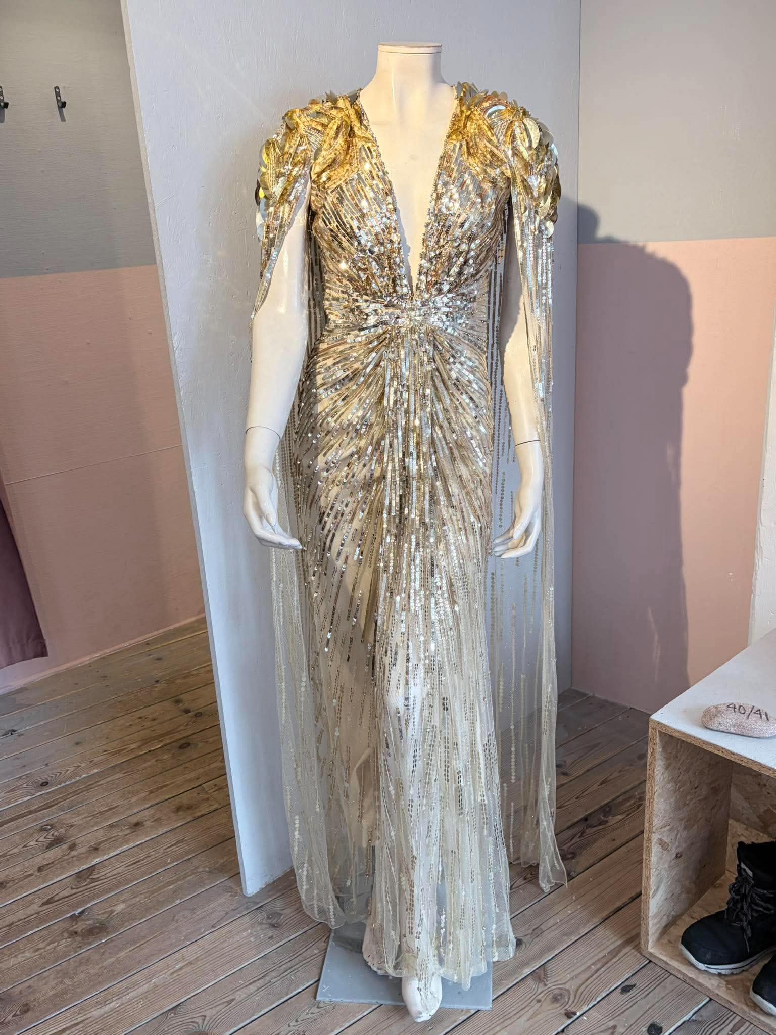 Jenny Packham x 007 Goldfinger  - Gallakjole - Size: S