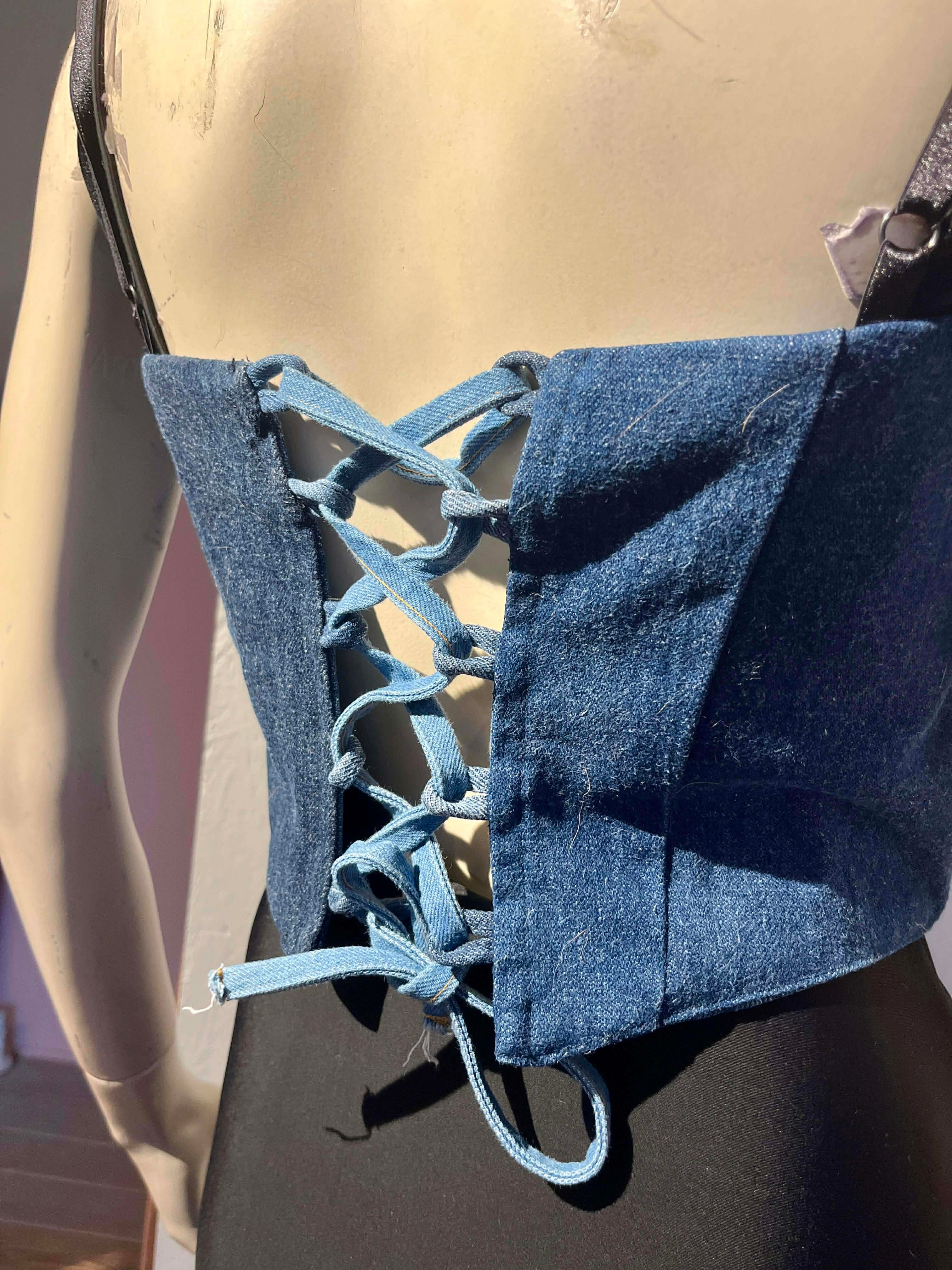 Denim Hearts  - Corsagetop - Size: L