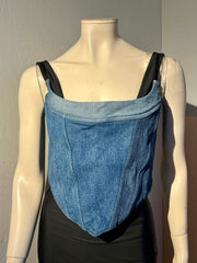 Denim Hearts  - Corsagetop - Size: L