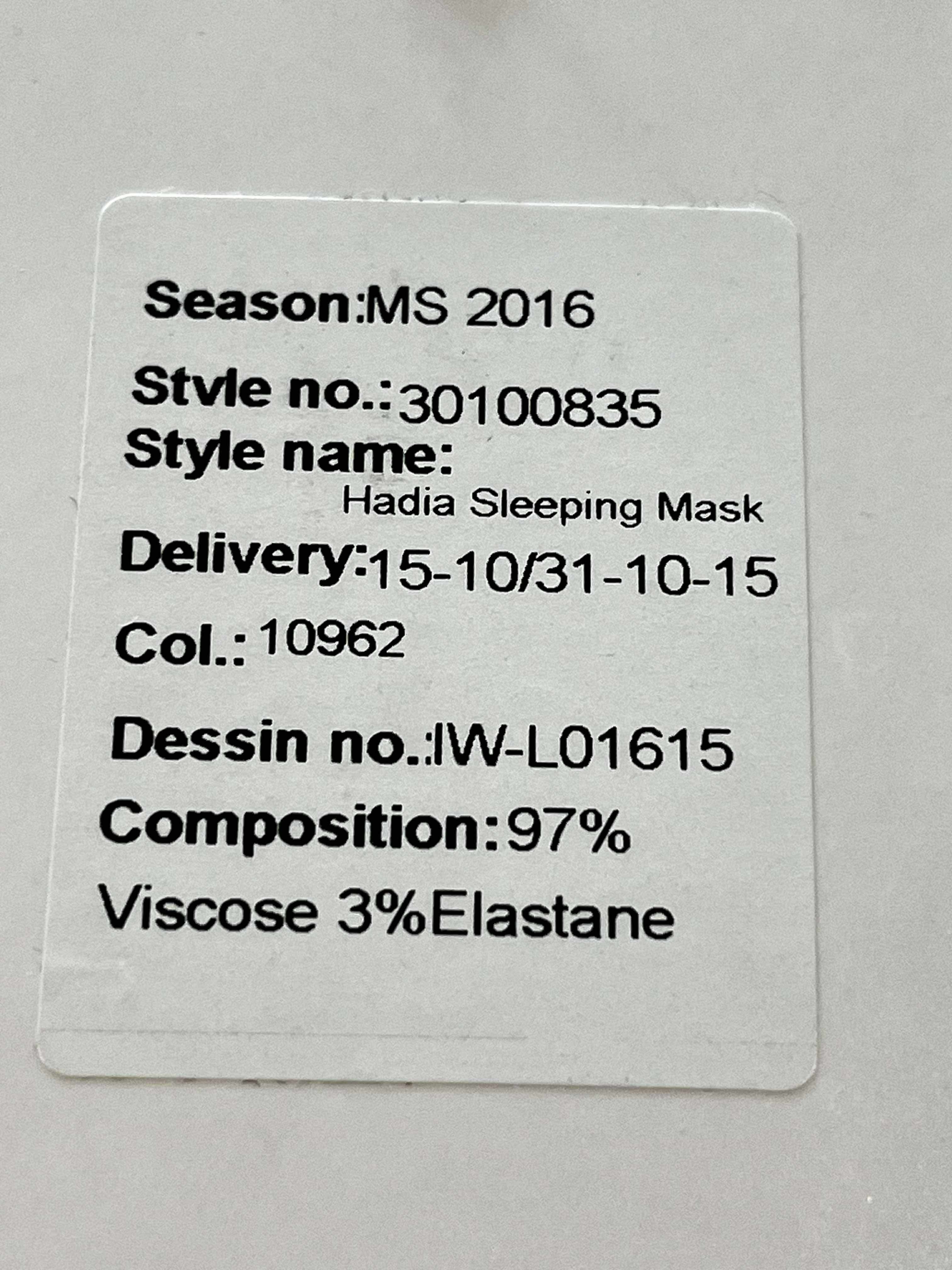 In Wear - Sovemaske - One Size