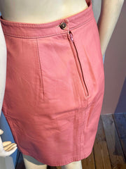 Vintage - Skindnederdel - Size: S
