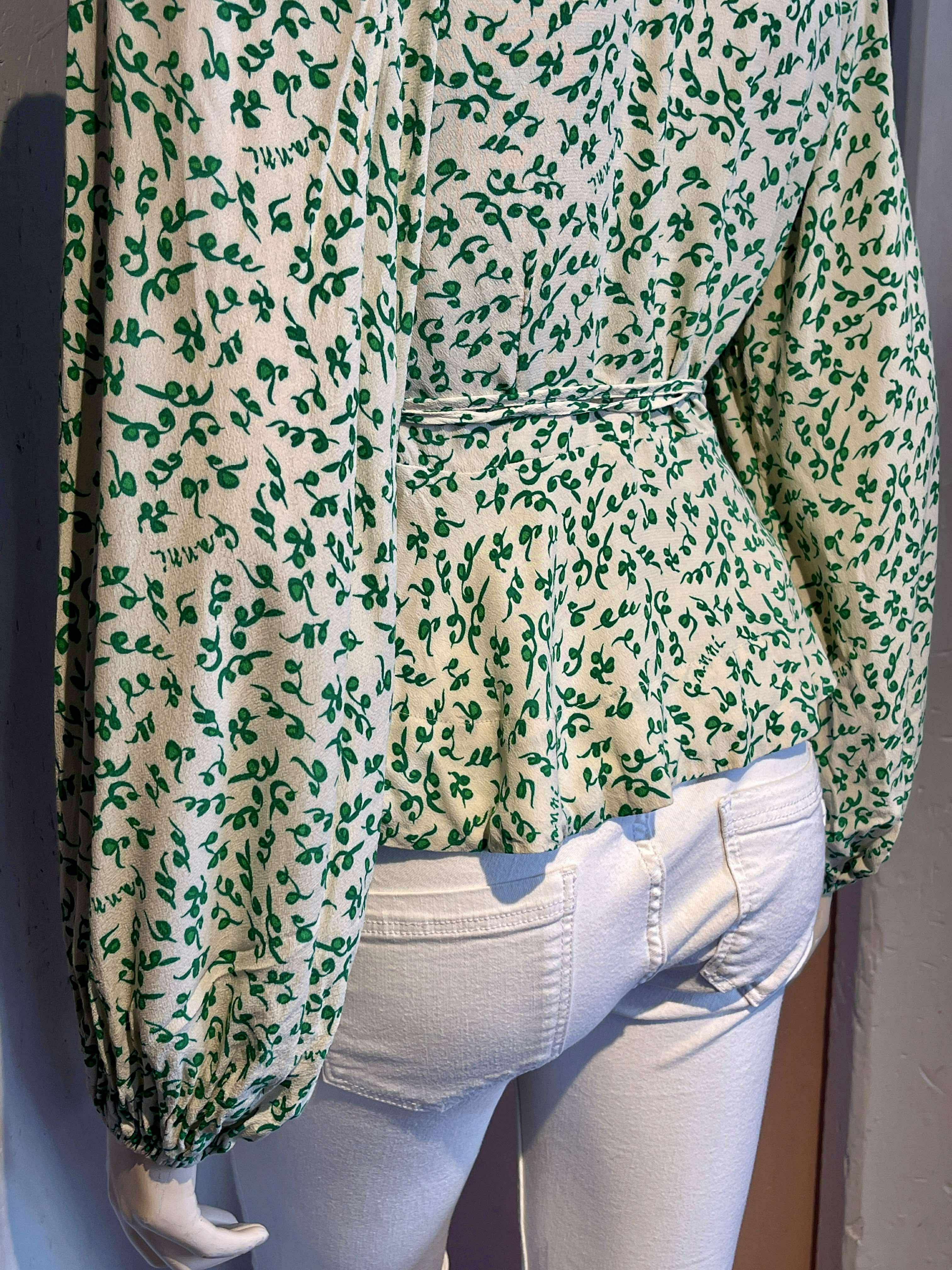 Ganni - Slå-om bluse - Size: 36