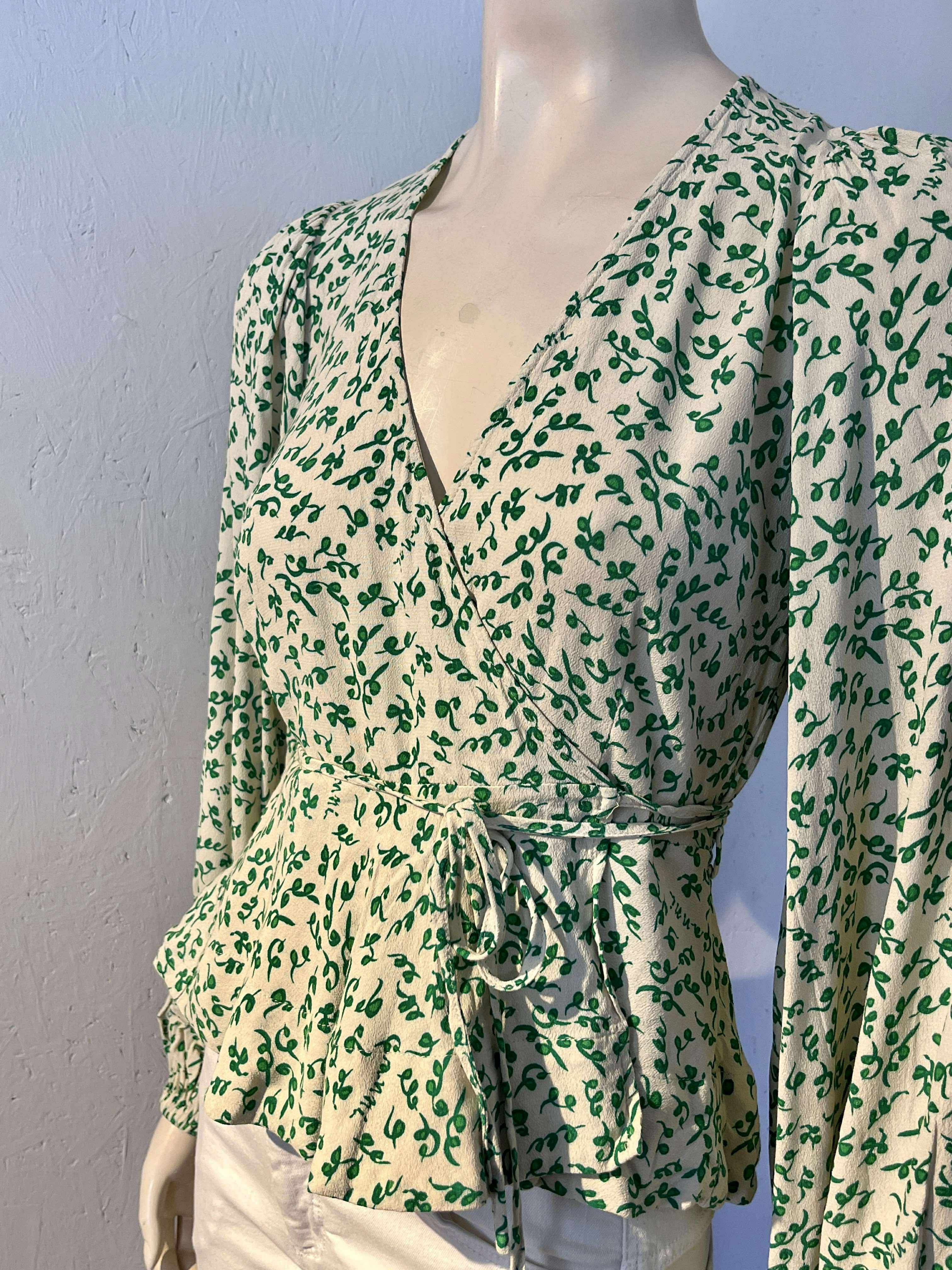 Ganni - Slå-om bluse - Size: 36