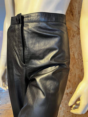 Ava Leather Art Work - Skindbukser - Size: 46